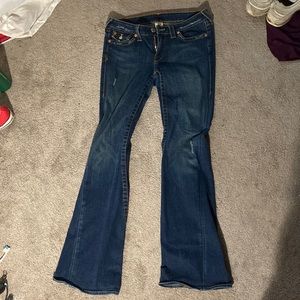 True religion low rise boot cut jeans